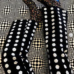 Rosecut Flare Leg Tumbling Dice Pants RARE